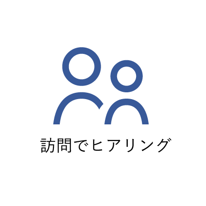 訪問でヒアリング